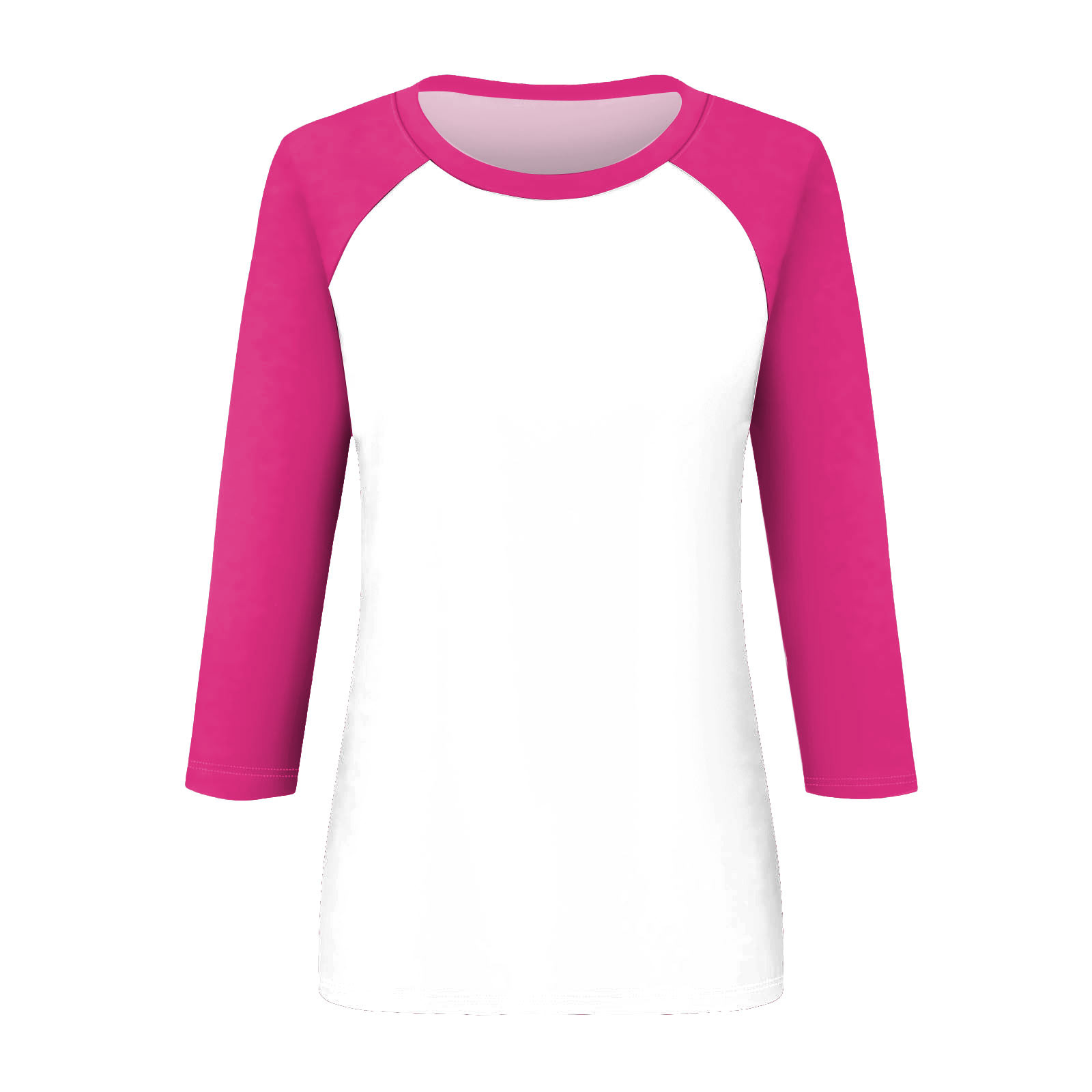 thumbnail image 4 of Camiseta informal de manga 3/4 y cuello redondo para mujer, versátil, de poliéster, tallas S-XXL, 4 of 5